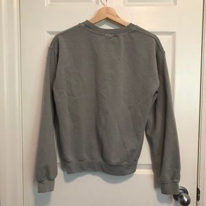 Brandy Melville Tops - BRANDY MELVILLE Greenish Grey Crewneck Brandy Melville Tops - BRANDY MELVILLE Greenish Grey Crewneck
